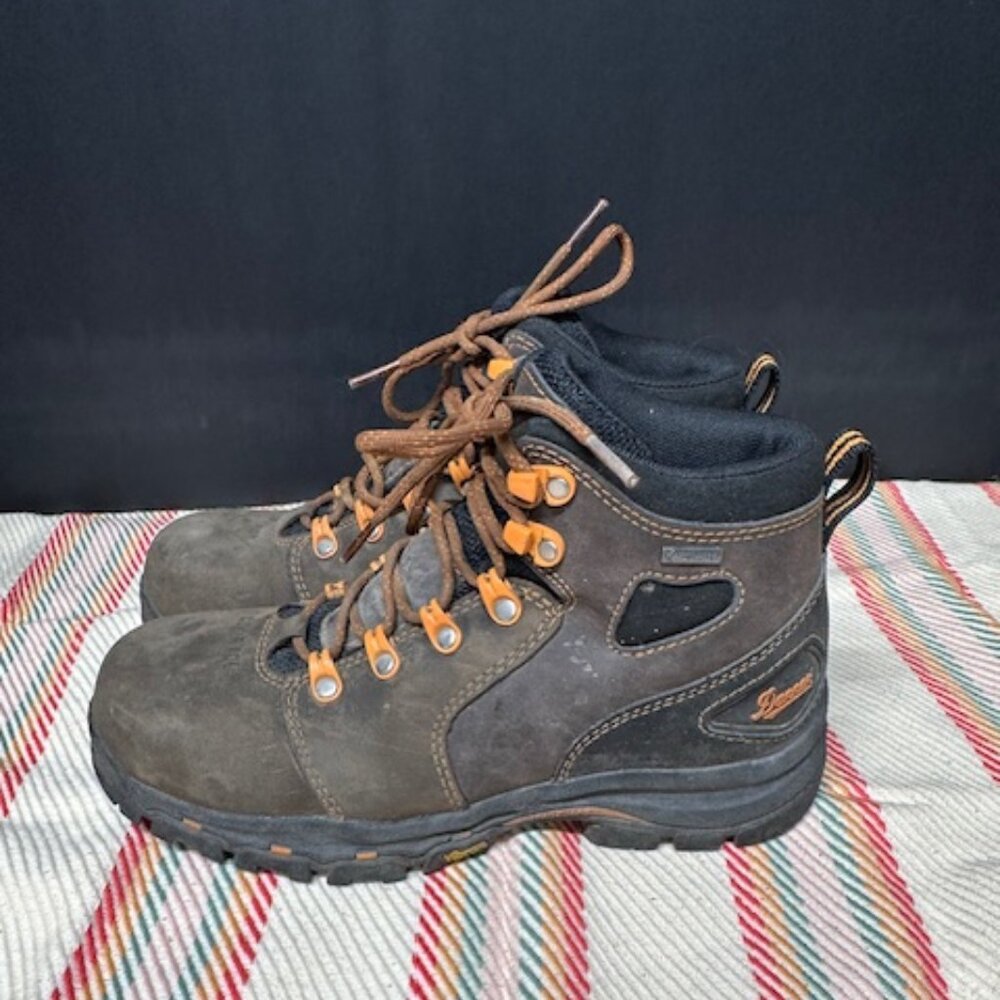 Danner Brown and Black Leather Hiking Boots